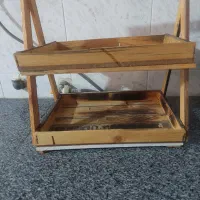 استند چوبی دو طبقه|آب‌چکان و نظم‌دهنده ظروف|بروجرد, |دیوار