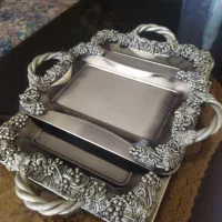 یک جفت سینی استیل