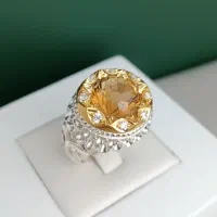 انگشتر سیترین طبیعی کد۱۹۹۹