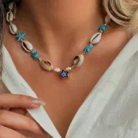 گردنبند صدفی تابستونی دریایی|بدلیجات|تهران, ده‌ونک|دیوار