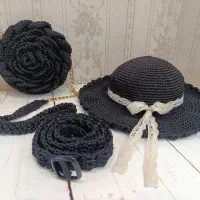 ست کیف وکلاه وکمربندمکرومه