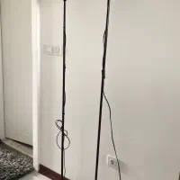 آباژور آیکیا و گلدان و ساعت و جاشمعی