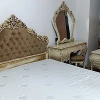 سرویس خواب دو نفره شیک و تمیز همراه تشک