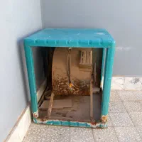 اتاقک کولر|کولر آبی|کاشان, گریه|دیوار