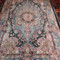 فرش۶متری۴۵رج چله،حاشیه،کف،ابریشم‌ سالار،اذرشهر