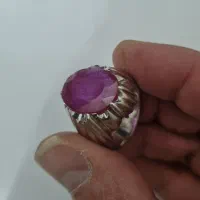 ۲عدد انگشتر نقره با سنگ گارنت و یاقوت سرخ|جواهرات|تهران, امیریه|دیوار