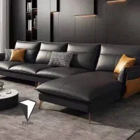 مبل ال چرمی فرو دیزاین مدل لونا