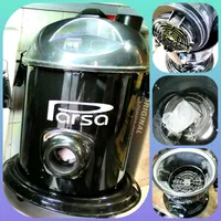 جارو برقی سطلی فلزی آکبند با سه سال ضمانت