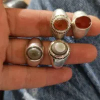 انگشتر نقره عقیق یمن باباقوری کهنه کلکسیونی|جواهرات|اصفهان, رزمندگان|دیوار