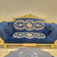 مبلمان هفت نفره استیل با ورق طلای ایتالیا|مبلمان خانگی و میز عسلی|تهران, حکمت|دیوار