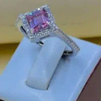 انگشتر نقره اصل با سنگ آمیتیست مناسب روز مادر