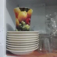 کاسه و چای دونه ومیوه خوری قدیمی|ظروف سرو و پذیرایی|لنجان, |دیوار