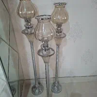 جا شمعی بلند کرومی