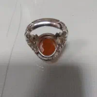 انگشتر نقره با نگین عقیق با کاغذ خرید|جواهرات|زرندیه, |دیوار