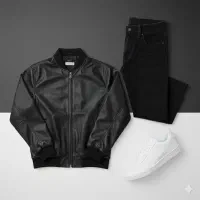 کاپشن مردانه مدل DarkShell/دوخت صنعتی مقاوم/چرم|لباس|بیرجند, |دیوار