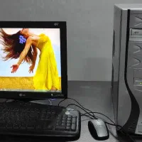 کامپیوتر و مانیتورصفحه تخت ال جی و لمسی