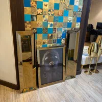 تابلو آینه ای بسیار شیک رنگ رز گلد