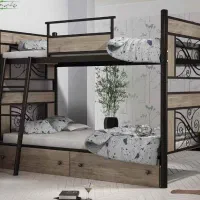 تخت های دو طبقه فلزی|تخت و سرویس خواب|اراک, |دیوار
