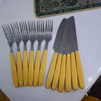 سرویس قاشق چنگال غذاخوری و کارد چنگال میوه خوری|ظروف سرو و پذیرایی|تبریز, |دیوار