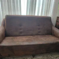 کاناپه سه نفره چرم پارچه