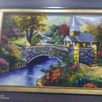 تابلو فرش دستبافت طرح منظره