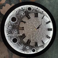 دکوری ساعت ماه برجسته ریموت دار