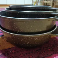 ست قابلمه گرانیتی ۴ عددی  باکیفیت سالم|ظروف پخت‌وپز|کاشان, فین بزرگ|دیوار