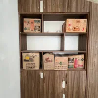 کمد دیواری به همراه شلف کتابخانه