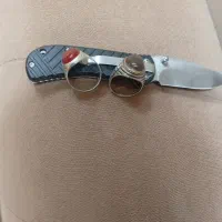 چاقو و انگشتر نقره با نگین اصل و قدمت دار