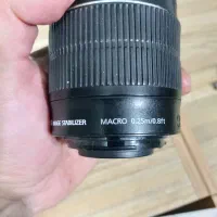 لنز کنون canon 18-55 0.25  0.8ft macro