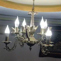 فروش لوستر برنجی|لوستر و چراغ آویز|رشت, معلم|دیوار