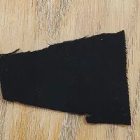 ۵ متر پارچه فوتر مشکی دوبار کوبیده ترک