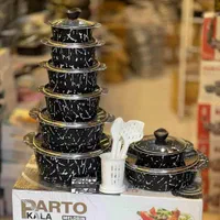 قابلمه ملورین ۱۶پارچه پرتوضخیم سنگین فرو ماکروفر|ظروف پخت‌وپز|تهران, بازار|دیوار