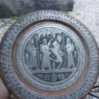 سینی مسی قلمکاری قدیمی پهلوی
