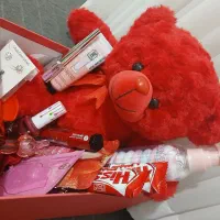 گل ربانی باکس هدیه  دسته‌گل