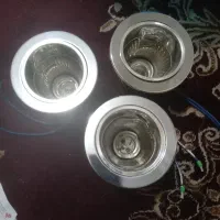قاب هالوژن استیل با سر پیچ ۸ عدد