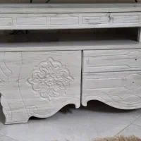 میز چوبی تلویزیون