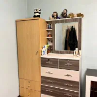 دراور آینه دار کمد قدی