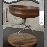 آجیل خوری چوبی پایه آدمک سیلور