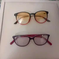 فروش دوعدد فرم عینک با شیشه رنگی روز وشب
