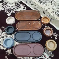 زیر سیگاری و سینی قهوه