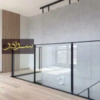 درب ضدسرقت سکوریت نرده شیشه ای، استیل،لمینت کدP006