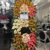 خدمات گل تاج و دسته گل ترحیمی مسجد تالار و...