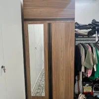 کمد دیواری چوبی شیک و جادار + آینه