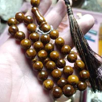 تسبیح شکلاتی کهربا ترکیه 44.5