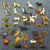 تعدادی فیگور حیوانات کایودو اصل ژاپن کلکسیونی