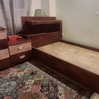 تخت یکنفره به همراه پاتختی و یک فایل 4 کشو|تخت و سرویس خواب|تهران, بنی‌هاشم|دیوار