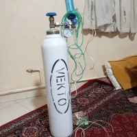 کپسول اکسیژن ۲بار استفاده شده با ناومتر و وسایلش