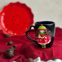 ماگ با عروسک دست ساز