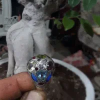 انگشتر نقره جواهری بانگین الماس عتیقه